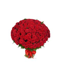 Pure Love - 100pcs Red Roses Bunch