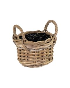 MG Lea Basket With Handle