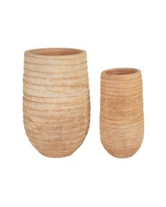 MG Aged Tall Vase Rib - S