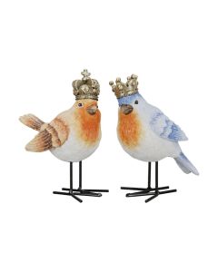 GH Polyresin Bird Wren 2 assorted