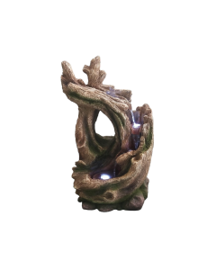 QY Polyresin Fountain with 3 Led lights and Pump