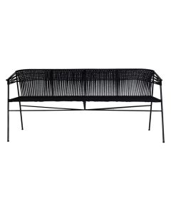 Iron Black Jute 2 seater bench