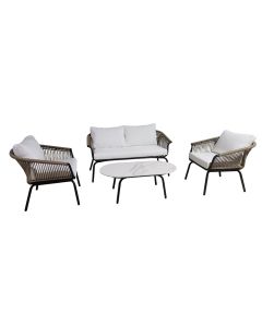 BP Olefin Webbing Outdoor Sofa Set (4pcs)