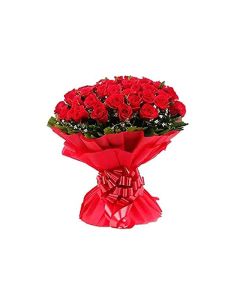 Touch of Love Red Roses Flower Bouquet 30 Stems