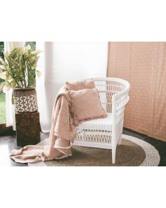 LO Malawi Arm Chair White