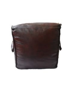 Leather Pouf - 47cm