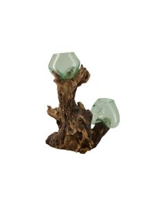 DK Root with Glass Decor