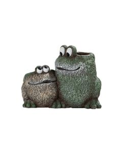GH Magnesia Frogs Planter Green