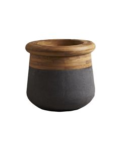 Indi Wood Tops Soma - Large Planter