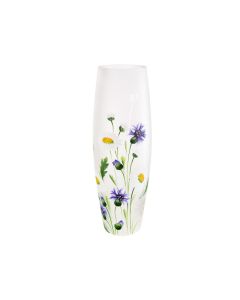 GH Glass Vase Oval "Wild Flowers"