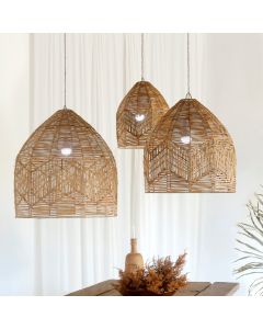 LO Ibiza Rattan Hanging Lamp Natural - 63H cm