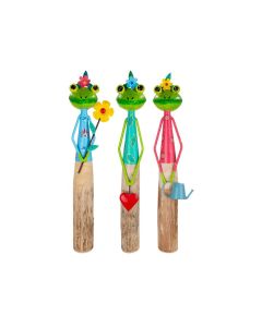 GH Wooden Frog "Flips" 3 assorted