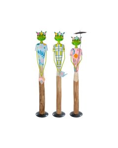 GH Wooden Frog "Flips" 3 assorted