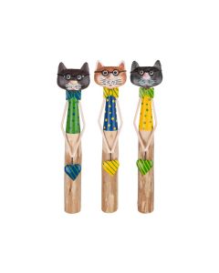 GH Wooden Cat " Garry" 3 assorted