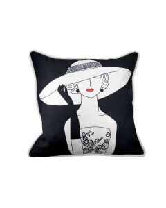 GH Cloth Cushion "Lady with Hat"