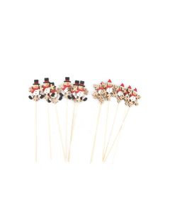 DK Wooden Snowman on Stick