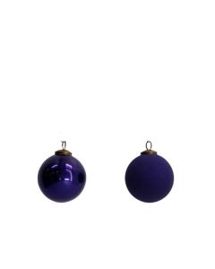 DK Bauble Glass Dark Blue 10cm