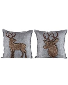 GH Felt Cushion Deer "Plush"