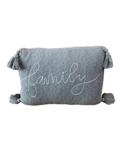 Family Cushion Grey