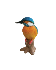 HT Polyresin Perched KingFisher