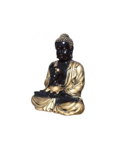 RG Sikhi Pequeno Concrete Golden Buddha 80cm