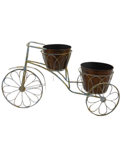 GI Cycle Planter Copper Antique