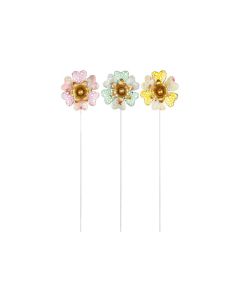 GH Metal Garden Stick "Flower" 3 assorted