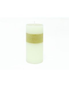Frost candle ivory