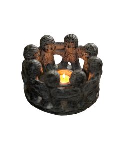 8 Men Candle Antique - Black