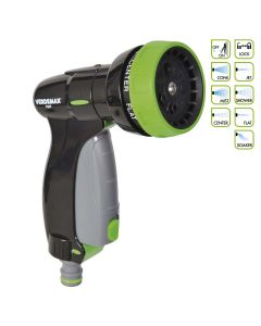 Shower spray pistol 7 jets, on-off and lock keys