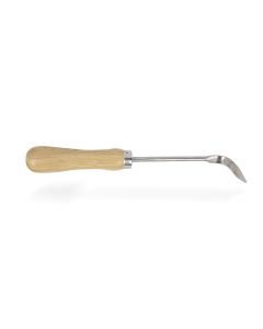 Ash handle stainless steel patio weeding knife w3252