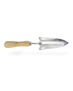 Ash handle stainless steel transplant trowel t3138