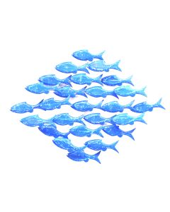 Fish Deco Blue Wash