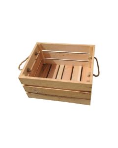 Wooden Handy Box with Rope Handle