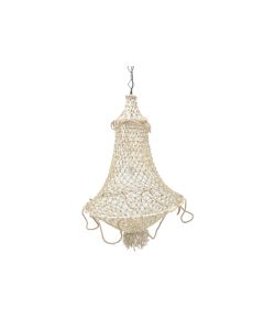 Natural jute hanging chandelier