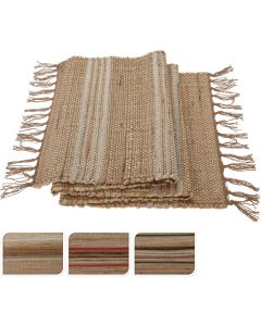 KI Table Runner With Stripes & Fringes
