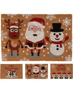 KI Xmas Cocos Doormat Assorted