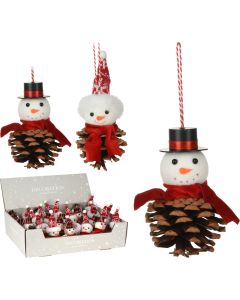KI Snowman Hanging Deco Assorted