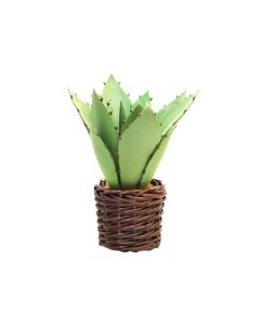 Artificial Aloevera in Pot Basket