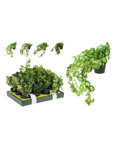 KI Artificial Hanging Plant in Pot Assorted 25cm