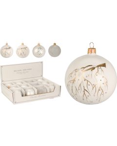 KI Xmas Ball with Branches Assorted