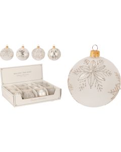 KI Xmas Ball White Assorted