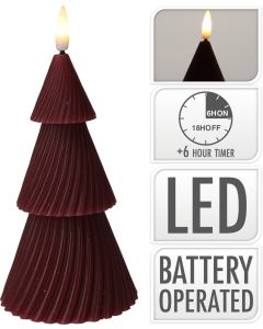 KI Tree Candle LED Red