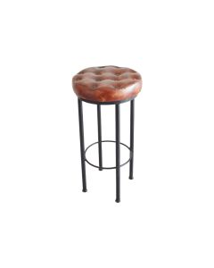 HA Bar Stool Goat Leather Bown Color