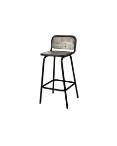 Wood and Iron Bar Chair