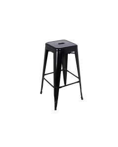 Metal bar stool Matt black