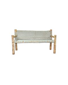 Log Wood 2 Seater bench