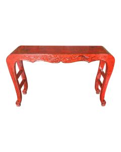 Red Console Table - Unique Antique Design