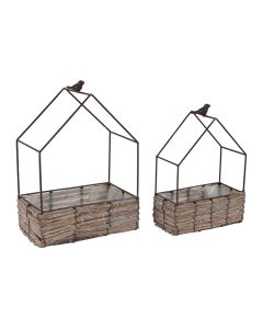 House Frame Basket Round H30 cm