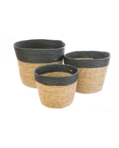 KZ Black Panda Basket Round - Large